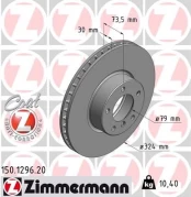 Stabdžių diskas ZIMMERMANN 150.1296.20 kaina