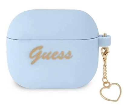 AirPods 3 Dėklas Guess GUA3LSCHSB Mėlynas
