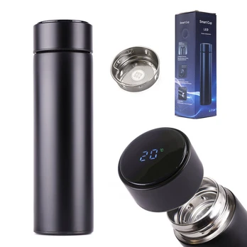 Termo puodelis Smart-LED, 500 ml, juodas