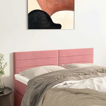 Galvūgalis, 2vnt. rožinės spalvos, 72x5x78/88cm, aksomas