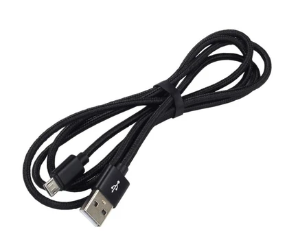 Kabelis USB/micro USB everActive CBB-1.2MB, 1.2m, 2.4A, melns