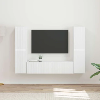 TV staliukas 3 pcs Balta