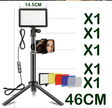 LED lempa su stovu ir RGB filtrais