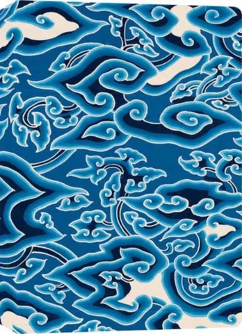 Batik 'Blue Clouds' Lined Hardcover Journal
