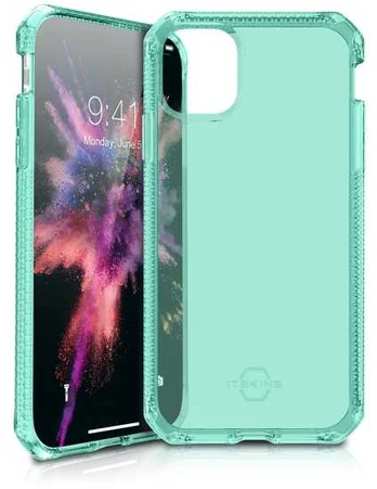 Dėklas ITSKINS SPECTRUM CLEAR cover til iPhone 11 Pro Max / XS Max®. Tiffany grøn