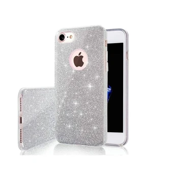 TelForceone Glitter 3in1 dėklas skirtas Xiaomi Redmi Note 8T, sidabrinis