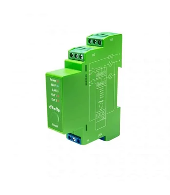 Shelly Pro Dimmer 2PM 2 kanalų pritemdymo modulis