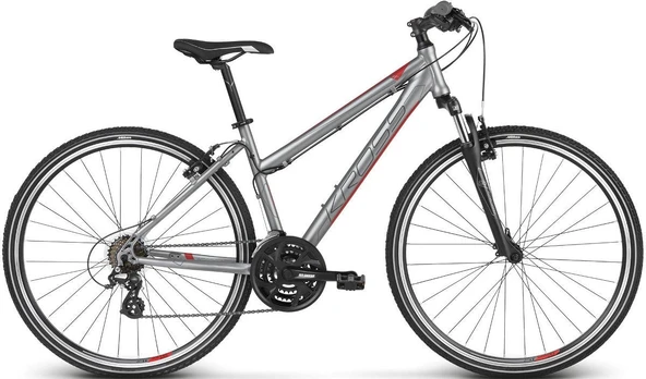 Dviratis kroso Kross Evado 2.0, 28 ", L rėmas, sidabro