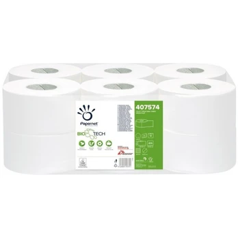 Mini Jumbo Biotech 2sl., 140m, Tualetinis popierius Papernet