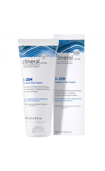 AHAVA CLINERAL X-ZEM viso kūno kremas, 200 ml