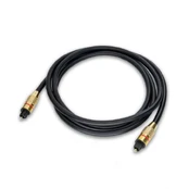 RoGer TOSPD2M SPDIF Toslink Optical Audio Cable 2m golden kaina