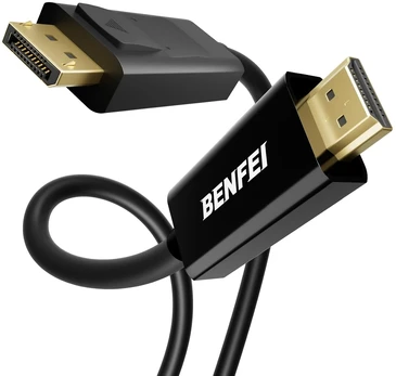 BENFEI cable 4K DisplayPort to HDMI unidirectional 1.8 m juodas