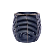 Vazonas WICKER D28xH26cm, juoda/ruda kaina