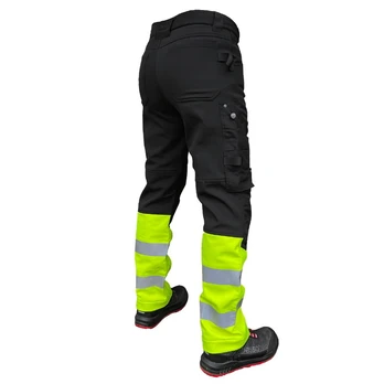 Softshell kelnės Mercury, geltona/juoda C56, Pesso