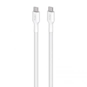 Cable Puro Braided USB-C/USB-C 240W, 2m, White kaina