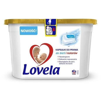 Skalbimo kapsulės Lovela Baby, 12 vnt.