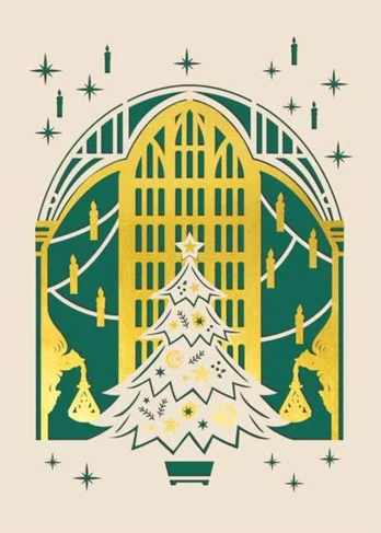Harry Potter: The Great Hall Holiday Laser Die-Cut Card