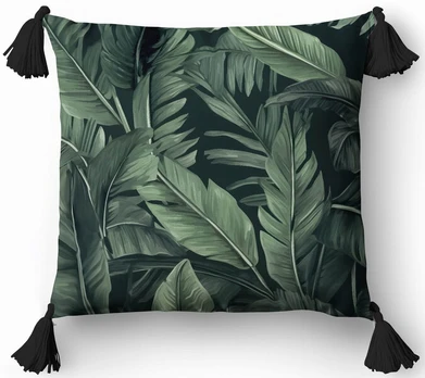 Dekoratyvinė pagalvė 45x45 Floral Boho Green