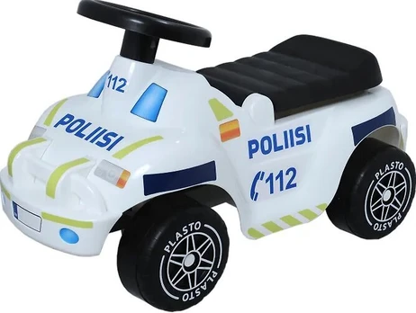 Paspiriama policijos mašinėlė Plasto, balta