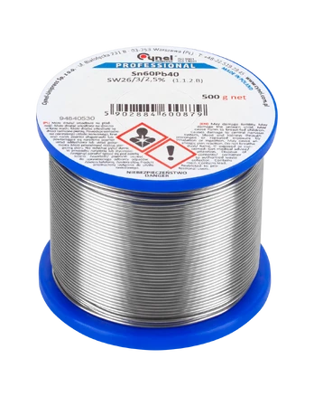 Lydmetalis su fliusu Cynel, 2.5mm, 500g, Sn60Pb40