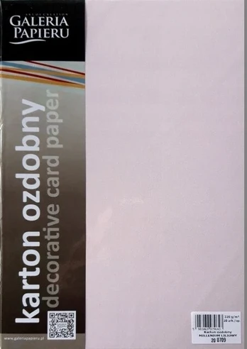 Dekoratyvinis popierius A4 Millenium alyvinis 220 g 20 lapų