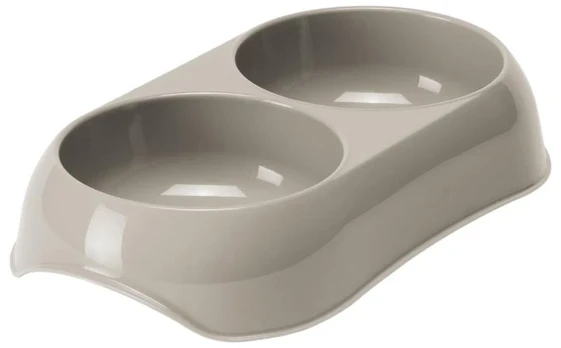 VADIGRAN Bowl Plato rusvas dvigubas dubenėlis 2x200ml (6)