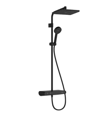 shower system with thermostat Activera Q 290 1jet EcoSmart ShowerTablet Select 360 Varia, matt blac