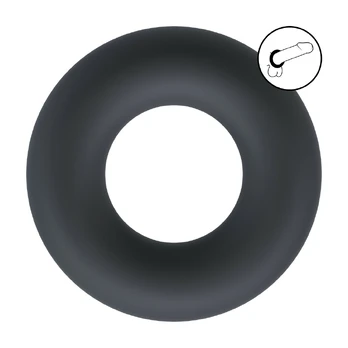 LEVELZ Liquid Silicone Performance Ring M Black - Flexible Comfort Fit