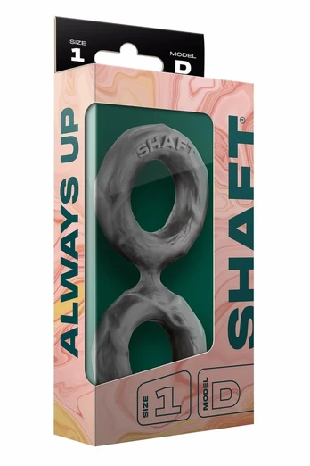 SHAFT Double C-Ring Model D Small Gray Flexiskin Silicone