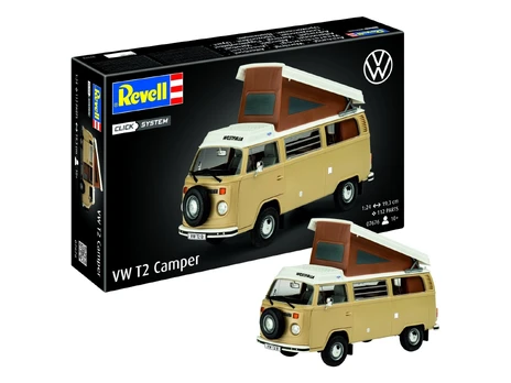 Revell – VW T2 Camper (lengvas paspaudimas), 1/24, 07676