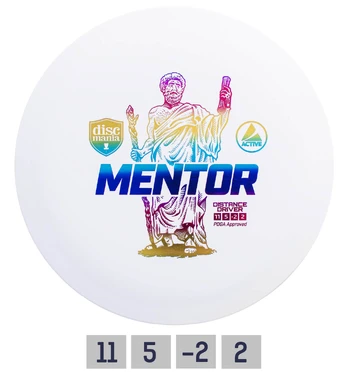 DISCMANIA MENTOR Distance Driver White Diskgolfo diskas