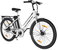 Elektrinis dviratis Hitway BK8S, 26", 250W, baltas