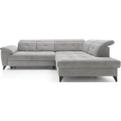 Kampinė sofa Inferne, pilka kaina