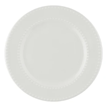 Pietų lėkštė AURORA WHITE BUBLE baltos sp., 27 cm