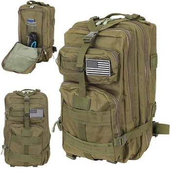 Kelioninė kuprinė Trekking Backpack Camping Molle 8915, ruda