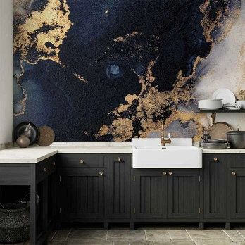 Artgeist Fototapetas - Marble and Garnet - Abstract Textured Pattern Inspired by a Starry Sky