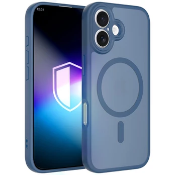 Dėklas 3MK Misty MagCase do Apple iPhone 17 mėlyna
