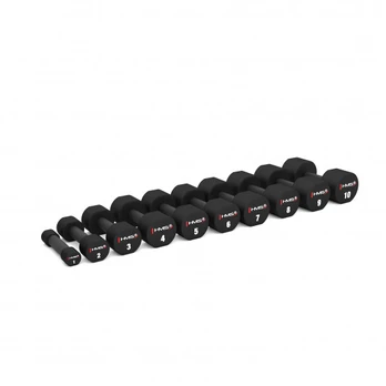 HPT09 2 x 9 KG POLYURETHANE DUMBBELLS TPU HMS