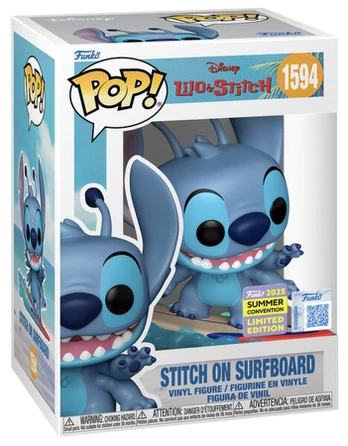 Funko POP! Disney Stitch on Surfboard Exclusive