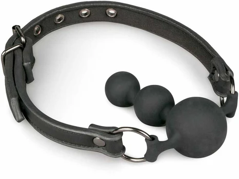 Easytoys Passkey Ball Gag With Silicone Beads