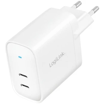 Pakrovėjas LogiLink 2xUSB-C 40 W Baltas