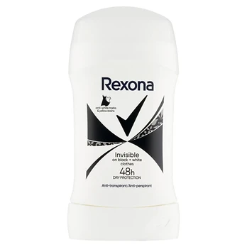Rexona - Solid antiperspirant Invisible Black & White 50 ml