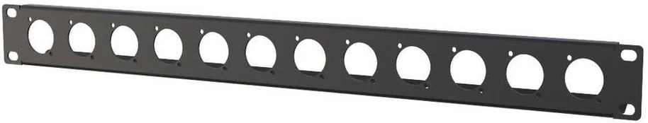 Lanview 1U rack panel with 12 holes