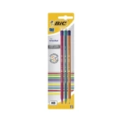 Pieštukas Bic 890276, HB, pilka, 3 vnt. kaina