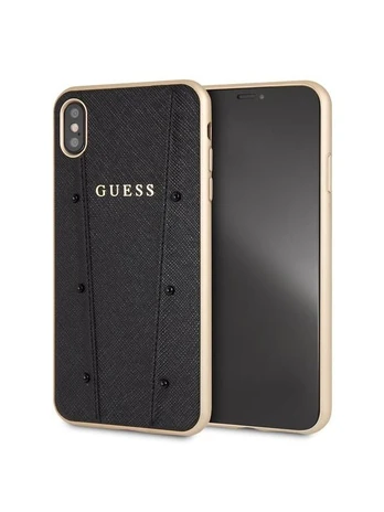 Guess iPhone XR Guess Kaia Hard Case Juodas