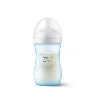 Buteliukas Philips Avent Natural Response, mėlynas, 1 mėn+, 260 ml