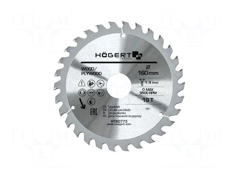 TCT pjūklo diskas 160x18Tx30
