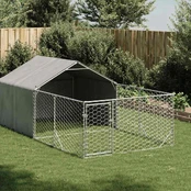Lauko voljeras šunims su aptvaru, 4x2x1,5m, plienas kaina