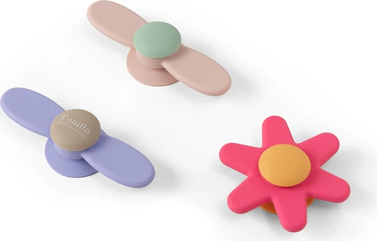Vanilla Copenhagen - Suction Spinner Set - Silicone - Pink (SPIN0626)