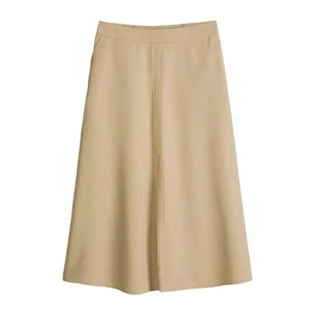Maxi sijonas moterims, Smėlio, Woven Skirt